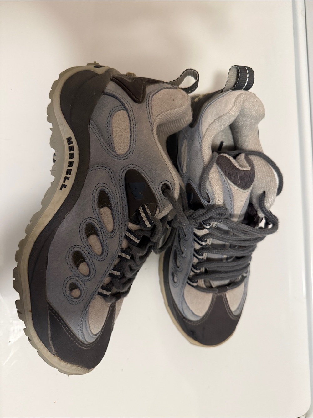 Merrell Men's Gray and Black Trail Sneakers